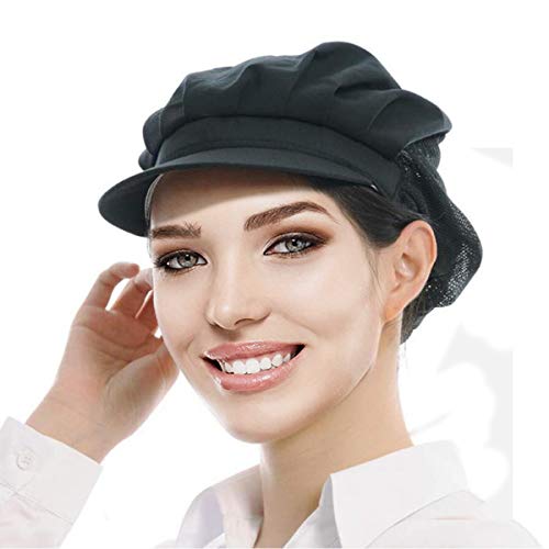 Adjustable Chef Cap Cooking Kitchen Hat Food Service Hair Nets Mesh Brim Reusable Restaurant Vent Beanie
