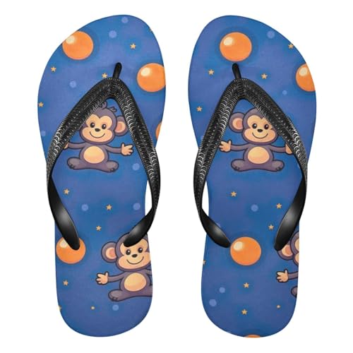 Cute Monkey Flip Flop Beach Summer Casual Sandal for Women & Men Shower Shoes 20848343