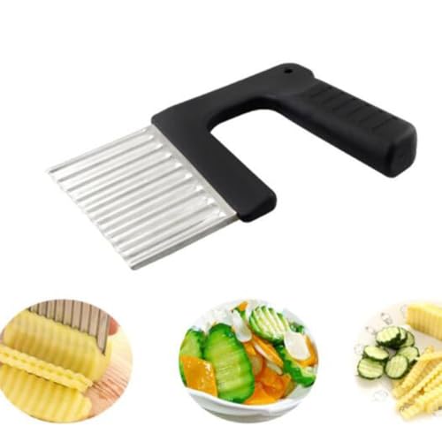 Cortador Ondulado de Acero Inoxidable para Vegetales 2 Pzas miniatura 7