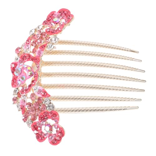 OUNONA 結婚式用サイドヘアコーム 水晶 七齒髪留め 女性用ヘ グ パーティーや特別な集まりに