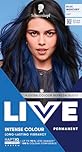 Schwarzkopf LIVE Intense Colour U67 Blue Mercury, Long-lasting Permanent Blue Hair Dye, With Extra Colour Refresh Gloss