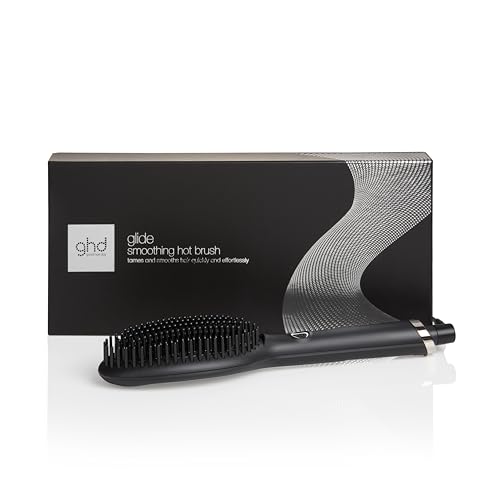 ghd glide - Cepillo de pelo térmico para un acabado liso natural sin esfuerzo, suaviza y elimina el...