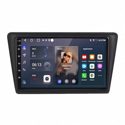 Commande vocale mains libres et Mirror Link pour autoradio VW Skoda Rapid et Seat Toledo 2 Din