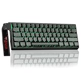 AULA WIN60 HE Mechanische Gaming Tastatur mit Kabel,Hall Effect Magnetic Switches,Rapid Trigger,Einstellbare Betätigung,8000HZ,Side-Print,60% RGB Tastatur für PC/Mac (Black)