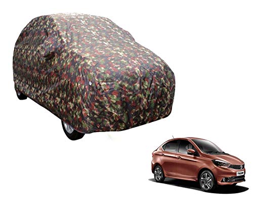 Image of Auto Hub Car Cover Compatible with Tata Tigor with Weather Proof, Triple Stitched, Tigor Car Cover Jungle Look
