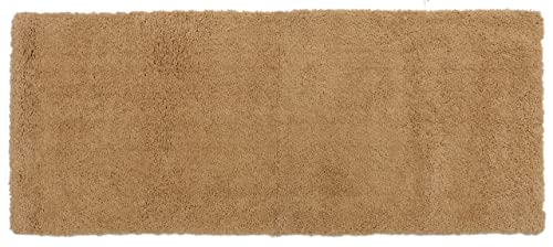Image of Purav Light 2200 GSM Soft Fluffy Runner Mats (1.33 x 2 ft, Beige)| Durable & Washable Bedside Runner for Bedroom, Mat for Bathroom, Living Room Floor Home Decoration with Anti Skid Backing