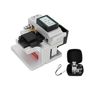 Kit di utensili per fibre ottiche HF-09, utensili per taglierine per mannaia in fibra ottica di alta precisione, taglio accurato, dispositivo 3 in 1, angolo di taglio inferiore a 0,5 gradi, per fibra