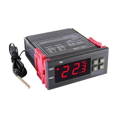 Termostato digital STC1000 de 12V para incubadoras y control exacto de acuarios