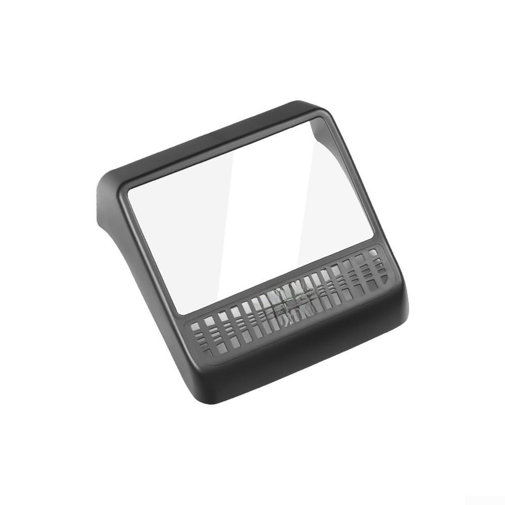 Coque de grille d'aération arrière pour Tesla Model Y 3 avec protection d'écran en verre trempé, construction ABS, installation à clipser, protège les évents d'échappement arrière