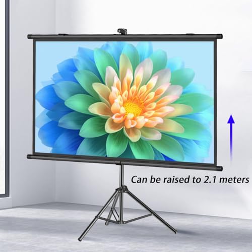 Pantalla de proyección portátil con trípode 72 pulg miniatura 4