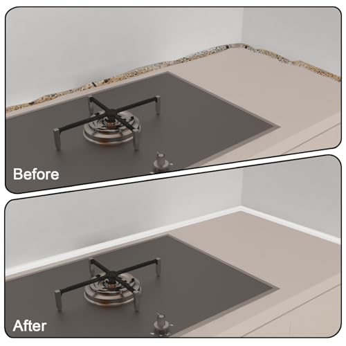 5 Meters White PVC Quadrant Trim, Self Adhesive Flexible Moulding Trim, Plastic Coving for Ceilings, Quarter Round Caulk Strip, Floor Edging Beading for Tile, Wall Corner, Laminate Flooring, Cabinet - Image 5