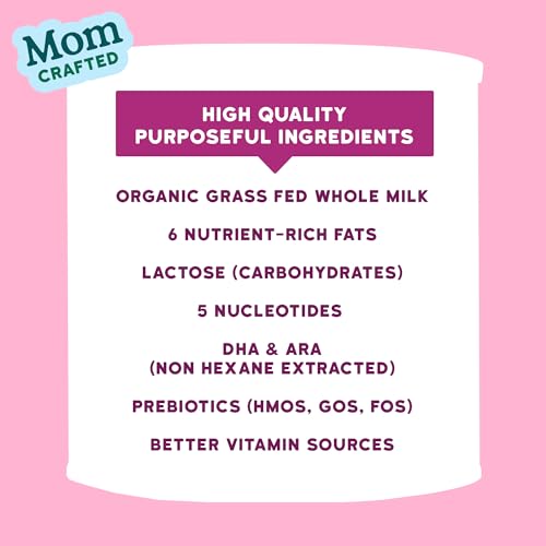 Serenity Kids Toddler Formula Powder - 21 oz Pack of 6 - Grass-Fed Whole Milk Powder & A2 Protein - EU-Modeled Healthy Formula - HMOs, DHA & ARA Prebiotics & Nucleotides for Baby Food