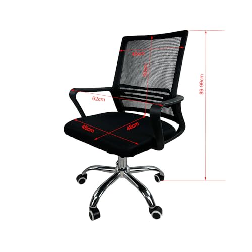 Chaise de bureau pivotante confortable et ergonomique pour ordinateur