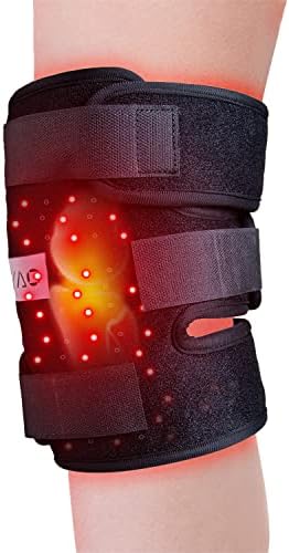 HAIYUE Red Light Therapy Knee Device 880nm Infrared Light Therapy Device for Muscle Relaxation Joint Elbow Arm Pain Relief at Home Hands Free Wearable