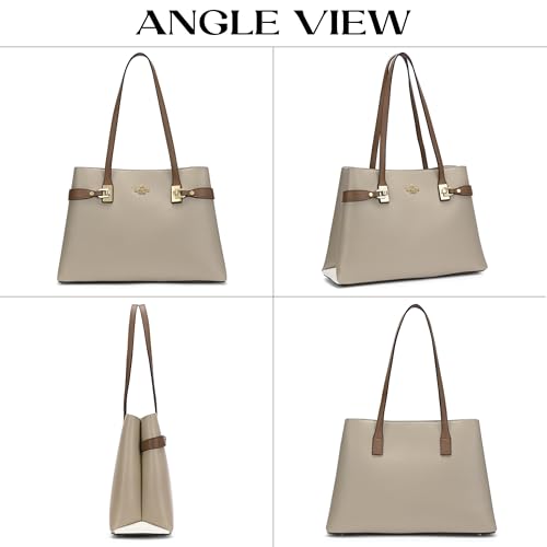 Image of LAVIE PARIS Women's 3 Compartment Large Satchel Bag | Satchel Handbag for Work | Ladies Purse | Stylish Shoulder Bag | Gift for Women