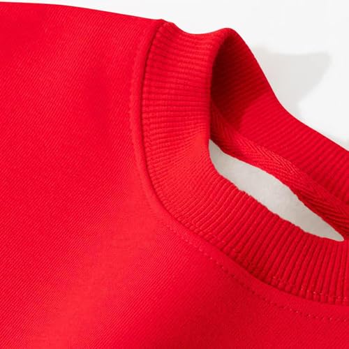 Unisex Boys Girls Fleece Sweatshirts Sherpa Lined Warm Winter Kids Crewneck Pullover Cozy Thick Thermal Sweaters Tops3