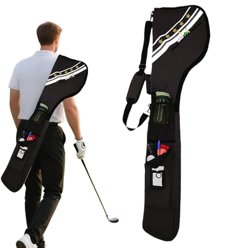 Sac de golf pour 7 à 10 clubs noir transport facile entraînement quotidien