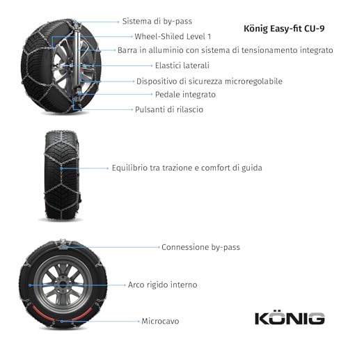 KÖNig EASY-FIT CU-9 060 - Catene Da Neve - 4