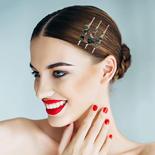 Crystal Hair Pins Gemstone Jeweled Bobby Pin Decorative Hair Accessories For Women Colorful Hairpins Set Of 15 #TOP3