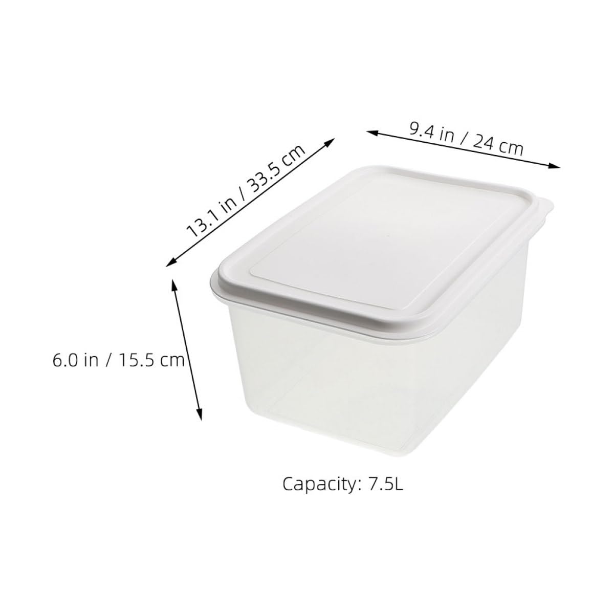 Veemoon Contenitore Per Lievitazione Impasto Pizza Con Coperchio 13.19L Scatola Per La Lievitazione Dell'Impasto Per Pane E Pizza Contenitori Impasto Multifunzionale in Plastica Sicura Per Cucina E Fr