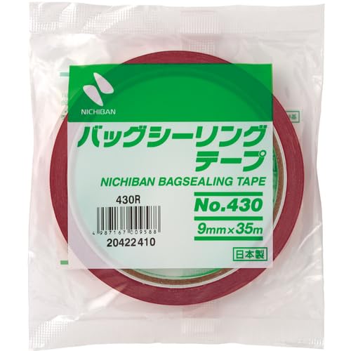 Amazon.co.jp: ニチバン バッグシーリングテープ 430 [9mm×35m] 赤