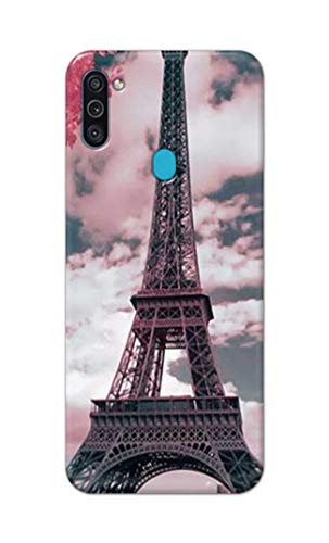 Image of Lovers Famous Place Eiffel Tower in Paris Hard Back Case Cover for Samsung Galaxy M11 / Samsung A11, SM-M115F / DSN Back Cover -(J5) VNS2227