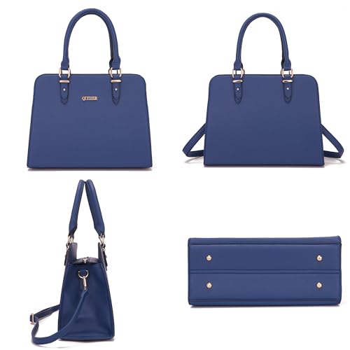 Image of Qiyuer Satchel Purses For Women Handbag And Wallet Set Tote Bag | Premium Vegan Leather,Matching Wallet,RFID Blocking,Work,Casual