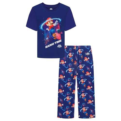 The Super Mario Galaxy Movie Boys 2-Piece Loose-fit Pajama Set Soft & Comfortable MARIO LETS A GO 6