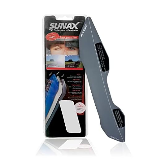SUNAX Escudo Solar Antidestellos universal para casco de moto. Versión BX Dark