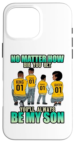 Black King Queen 2 Sons Price & ���̓� Dad Mom �L�b�Y �X�}�z�P�[�X iPhone 16 Pro Max �p