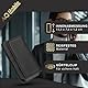AQ Mobile Horizontale Gürteltasche für Smartphone, Größe L (innen 15,5 x 7,8 x 1,2 cm) Nylon, kompatibel mit Apple iPhone 14, iPhone 13, Galaxy S20, Motorola Moto g7