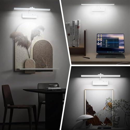 Aplique de pared LED recargable plateado para salón con luz regulable 6