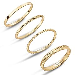 14K Filled Gold -4pcs