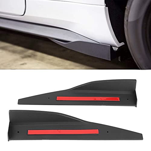 Spoiler Auto Universale,Keenso Splitter per gonna laterale,Minigonne Universale diffusore nero ala laterale, adatto 2015+ Ricambi auto Negozio di riparazioni