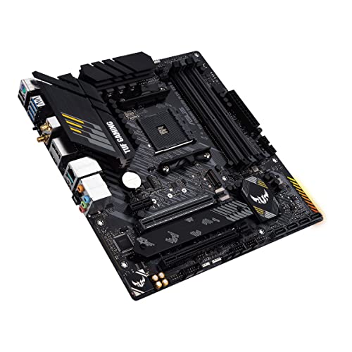 TUF Gaming B550M-PLUS WiFi II, Scheda Madre Gaming AMD microATX, Socket AM4, DDR4, PCI 4.0, LAN Realtek 2.5Gb, WiFi 6 (802.11ax), 2 M.2, 4 SATA 6GB/s, 2 USB 3.2 Gen 2, Aura Sync RGB, Nero - Scheda madre - Immagine 3