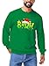 Arankhiger Christmas Sweatshirt Men Green Letter Shirts Fashion Long Sleeve Green Cute Pullover Clothes 2XL
