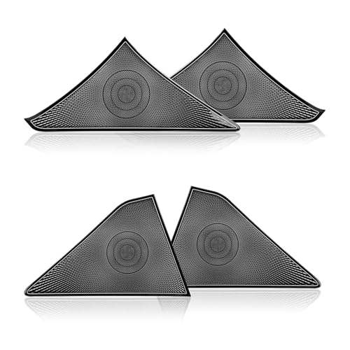 Qchbkj Auto Interior Door Speaker Horn Protective Covers Compatible for Genesis G80 DH 2015-2020 LHD RHD Trim Accessories 4PCS S