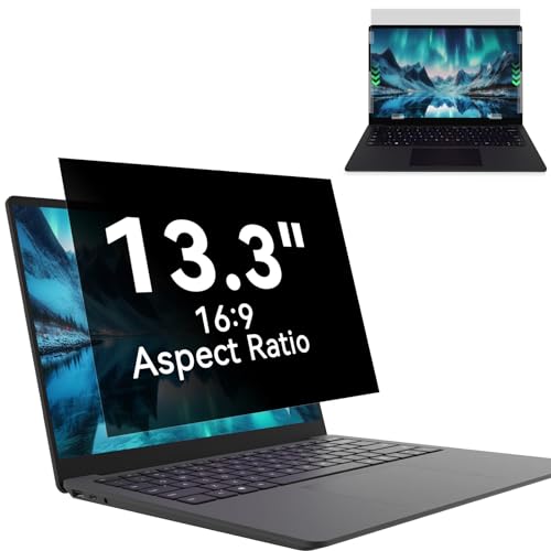 Pantalla de privacidad para laptop 13.3 pulgadas antirreflejos luz azul filtro extraíble 16:9