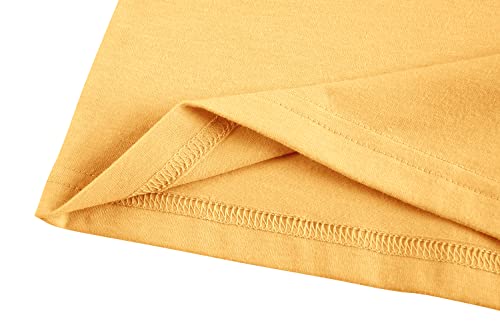 Image of Imily Bela Girls Cap Sleeve Summer Tops Casual Crewneck Loose Tshirts with Pocket