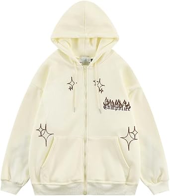 Y2K Hoodie Zip Up Cross Jackets Grunge Gothic Graphic Sweatshirt Acubi Emo Hooded Pullover Tops Harajuku Clothes