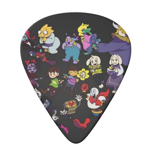 アンダーテール Undertale (9) ギターピック エレキギター ウクレレ ギター 弦楽器 アニメ ファッション 音楽愛好家 初心者 トライアングル ピック 6枚セット 0.46mm 0.71mm 0.96mm