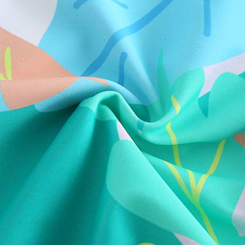 Baby Girls Long Sleeve Bathing Suits One Piece Swimsuits with Zipper Toddler Kids UPF 50+ Sun Protection Rash Guard 12 Months Parrot