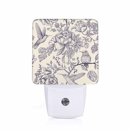 Image of LED Night Light,Japanese Chrysanthemum Flower LED Night Light Plug into Wall with Dusk to Dawn Light Sensor White Energy Efficient Nightlight for Bedroom Bathroom Hallway Living Room Kitchen
