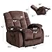 CANMOV Power Lift Electric Recliner Chair for Elderly- Heavy Duty and Safety Motion Reclining Mechanism-Antiskid Fabric Sofa for Living Room, Chocolate