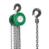 Paranco a Catena Manuale Con Gancio Robusto STANEW, Altezza di Sollevamento 3,0 m, Verde, ...