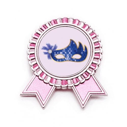 Broche tête bleue Happy Carnival de Venise pour styliser un vêtement