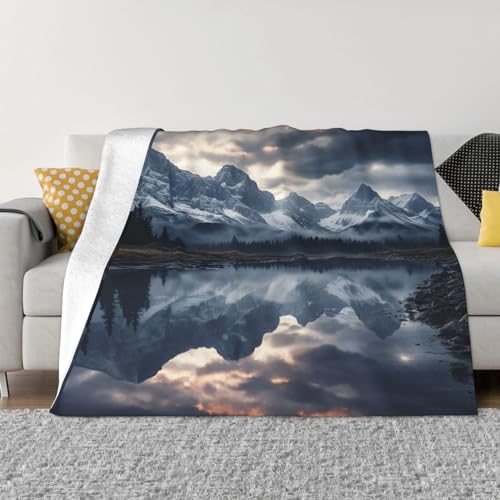 Couverture réversible pour canapé et lit plaid douceur soirées d'hiver cocooning