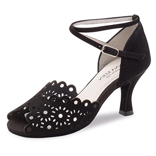 Anna Kern - Zapatos de danza para mujer, 6 cm, color negro, Negro (Negro ), 36 EU Cover