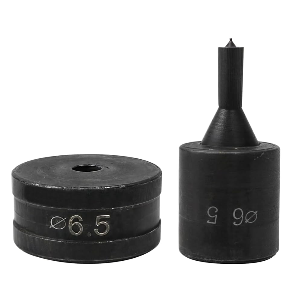 Osmond Hydraulic Hole Punch for CH70 CH-70 Machine, 6.5mm Hydraulic Punching Round Die Tool 1pc, Black