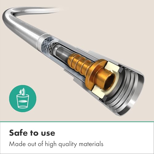 hansgrohe Isiflex Shower Hose 160 cm with Volume Control, Chrome, 28248000